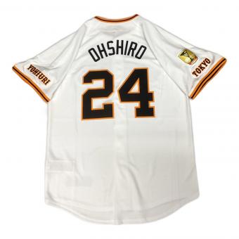 読売ジャイアンツ (ヨミウリジャイアンツ) 大城卓三【24】 応援グッズ 2025年ホーム 優勝ワッペン付 SIZE M ホワイト