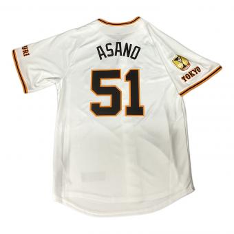 読売ジャイアンツ (ヨミウリジャイアンツ) 浅野翔吾【51】 応援グッズ 2025年ホーム 優勝ワッペン付 SIZE M ホワイト