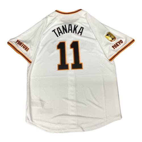 読売ジャイアンツ (ヨミウリジャイアンツ) 田中将大【11】 応援グッズ 2025年ホーム 優勝ワッペン付 SIZE L ホワイト