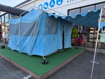 Sears ロッジテント 1950-60年代/各所ジッパーTARON・CROWN・CONMAR当時年代金属ジッパー/メッシュ破れ欠損摩耗有/ボトムシート経年劣化スレダメージ変色有・各部ゴムパーツ劣化・金属サビ・ヨゴレ有