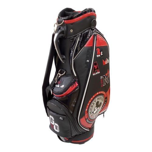 DISNEY (ディズニー) キャディバッグ 9型 6分割 ブラック ミッキーマウス ALL STAR