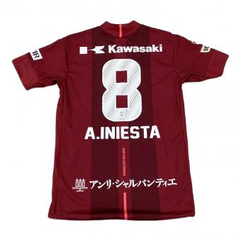 ヴィッセル神戸 サッカーユニフォーム アンドレス・イニエスタ【8】ブラウン 2018シーズンホーム SIZE L