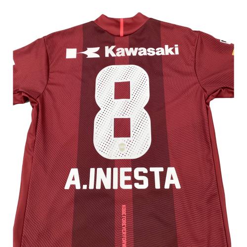 ヴィッセル神戸 サッカーユニフォーム アンドレス・イニエスタ【8】ブラウン 2018シーズンホーム SIZE L