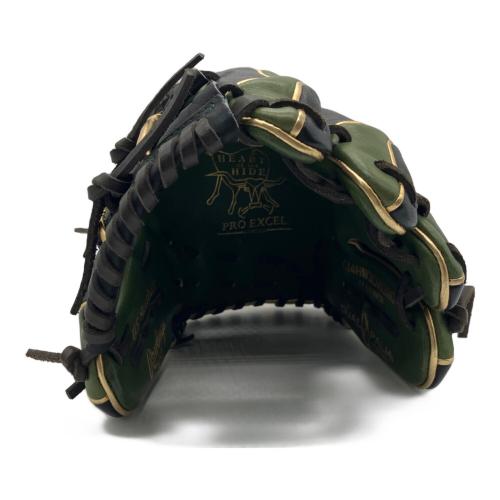 RAWLINGS (ローリングス) HOH Pro Wizard 軟式グローブ GR4HW2CN52MG グリーン×ブラック