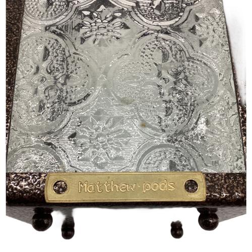 Matthew Pods ランタンアクセサリー レトロランプガラスシェード フラワー