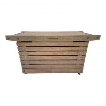 IKIKI (イキキ) 収納ケース ウォールナット トップパネル付 シェルフコンテナM