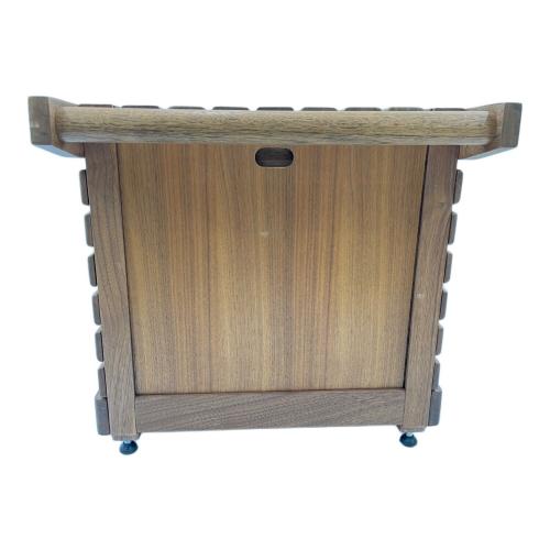 IKIKI (イキキ) 収納ケース ウォールナット トップパネル付 シェルフコンテナM