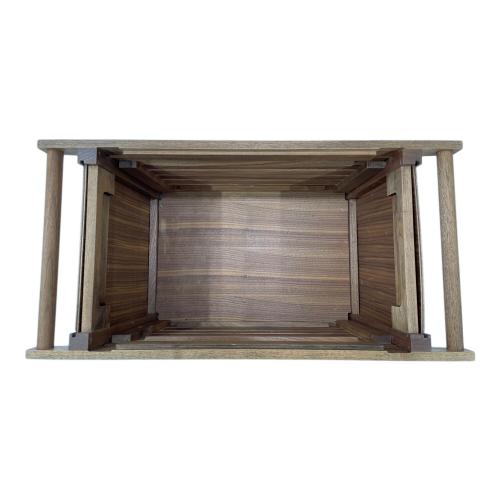 IKIKI (イキキ) 収納ケース ウォールナット トップパネル付 シェルフコンテナM