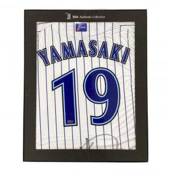 横浜DeNAベイスターズ (ヨコハマディーエヌエーベイスターズ) 【19】山崎康晃 応援グッズ 2016年ホーム ホワイト×ブルー