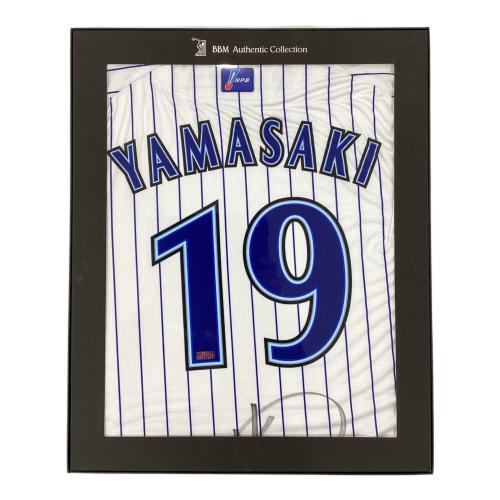 横浜DeNAベイスターズ (ヨコハマディーエヌエーベイスターズ) 【19】山崎康晃 応援グッズ 2016年ホーム ホワイト×ブルー