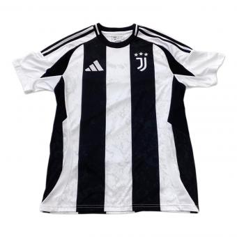 ユベントス サッカーユニフォーム 24/25ホーム メンズ SIZE XL ホワイト×ブラック