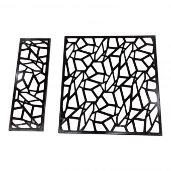 1/f SPACE (ワンエフスペース) ファニチャーアクセサリー ブラックコーティング ブラック アイアンボードS&アイアンボードLセット