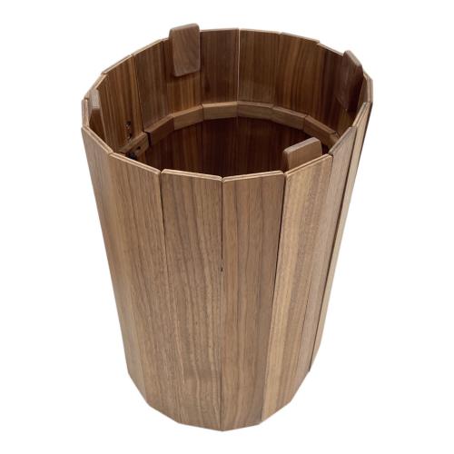 IKIKI (イキキ) 収納ケース ブラウン ウォールナット ダストボックス フォルダブルコードビン