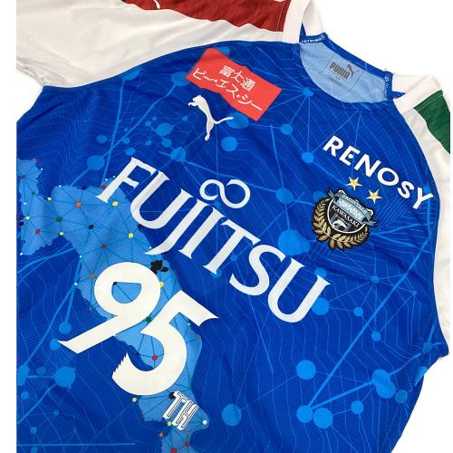 川崎フロンターレ (カワサキフロンターレ) サッカーユニフォーム 川崎市市制95周年記念リミテッドユニフォーム メンズ SIZE L ブルー