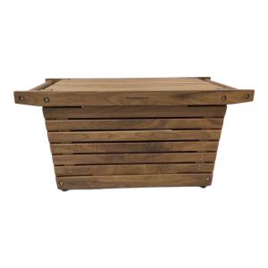 IKIKI (イキキ) 収納ケース ウォールナット　シェルフコンテナM