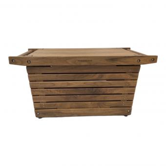 IKIKI (イキキ) 収納ケース ウォールナット　シェルフコンテナM