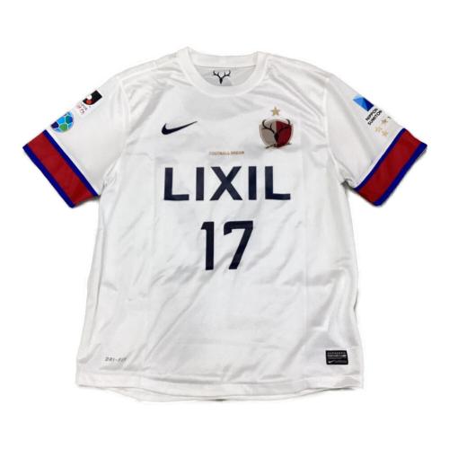 鹿島アントラーズ (カシマアントラーズ) サッカーユニフォーム 2013年 アウェイ メンズ SIZE L ホワイト