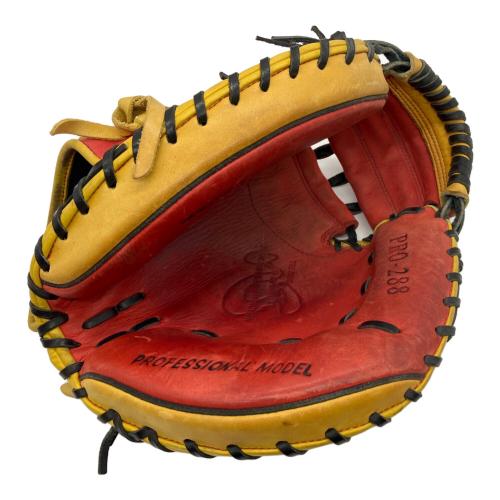 HATAKEYAMA (ハタケヤマ) 軟式グローブ PRO-288 イエロー×レッド