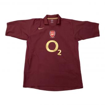 アーセナル サッカーユニフォーム 05-06 ラストハイバリー記念モデル ゲームシャツ メンズ SIZE L ボルドー