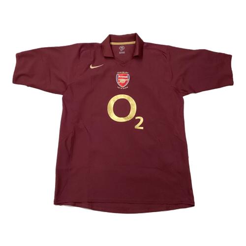 アーセナル サッカーユニフォーム 05-06 ラストハイバリー記念モデル ゲームシャツ メンズ SIZE L ボルドー