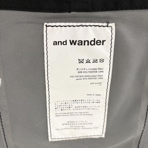 and wander (アンドワンダー) バックパック AW-AA930-71 ホワイト ダイニーマ軽量バッグパック