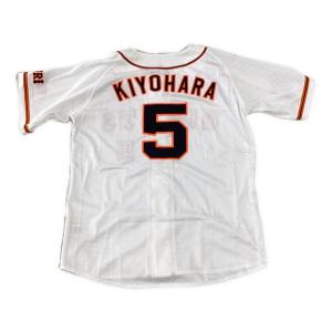 読売ジャイアンツ	【5】清原和博  2002復刻モデル Lサイズ ホワイト