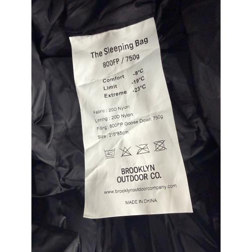 BROOKLYN OUTDOOR COMPANY (ブルックリンアウトドアカンパニー) マミー型シュラフ(ダウン) メッシュ保存袋付 グレー The Catskills Peak+ Sleeping Bag