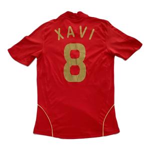 スペイン代表 (スペインダイヒョウ) サッカーユニフォーム 2008年 メンズ SIZE M レッド
