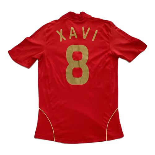 スペイン代表 (スペインダイヒョウ) サッカーユニフォーム 2008年 メンズ SIZE M レッド