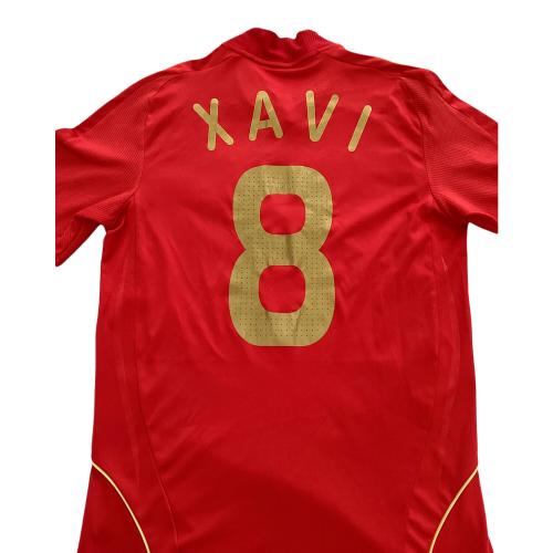 スペイン代表 (スペインダイヒョウ) サッカーユニフォーム 2008年 メンズ SIZE M レッド