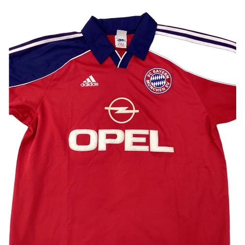 バイエルン・ミュンヘン サッカーユニフォーム ASR001 1999-2001ホーム メンズ SIZE O レッド