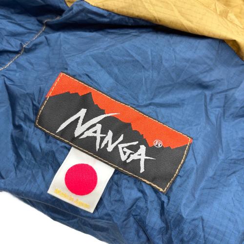 NANGA (ナンガ) マミー型シュラフ(ダウン) さかいやスポーツ別注モデル ブルー×ベージュ オーロラライト350DX