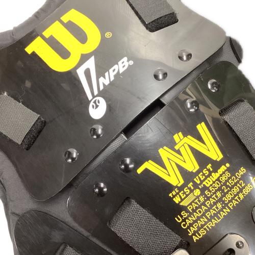 Wilson (ウィルソン) 【NPB仕様】プロゴールド チェストプロテクター 審判用プロテクター SIZE SM ブラック