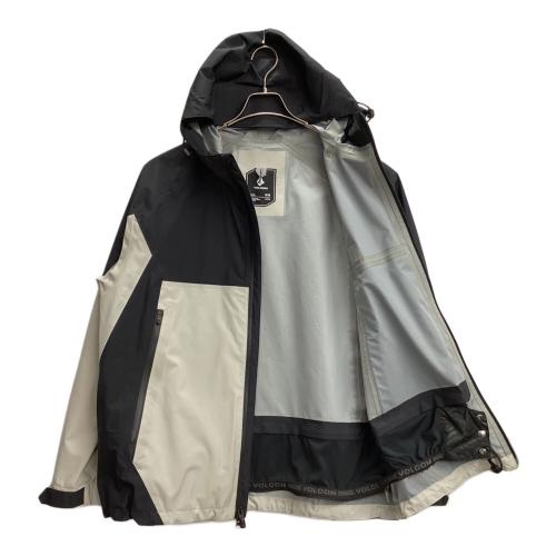 VOLCOM (ボルコム) G1552502 スノーボードウェア(ジャケット) Side Hit Shell Jacket メンズ SIZE M ブラック×ホワイト