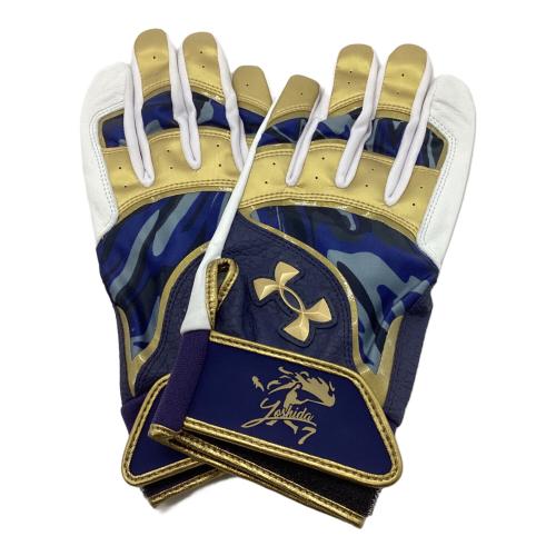 UNDER ARMOUR (アンダーアーマー) バッティンググローブ 支給品 収納袋付 ネイビー