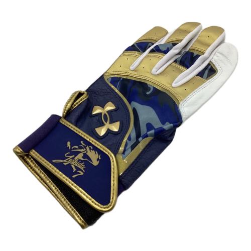 UNDER ARMOUR (アンダーアーマー) バッティンググローブ 支給品 収納袋付 ネイビー