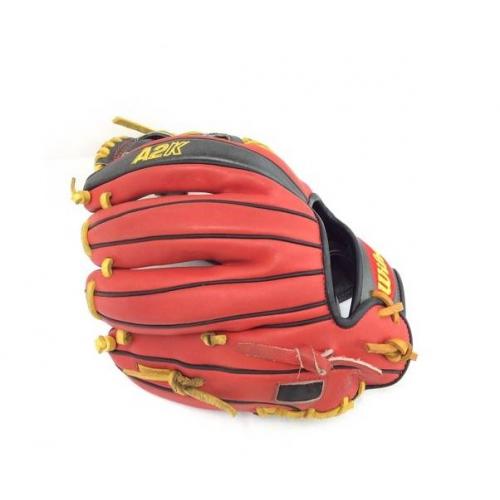 Wilson 硬式グローブ レッド×ブラック A2K