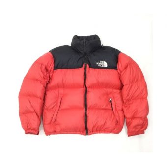 THE NORTH FACE ヌプシジャケット レッド×ブラック ダウン