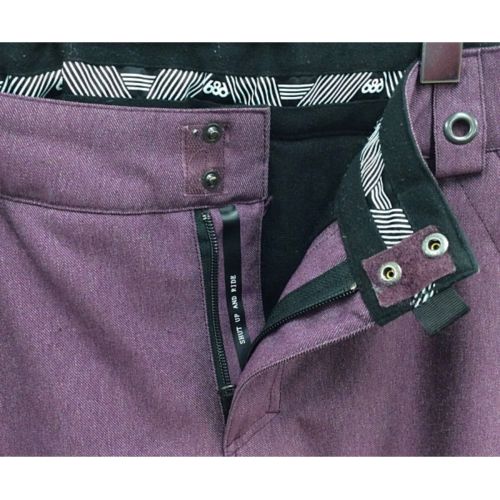 686 (シックスエイトシックス) スノーボードウェア(パンツ)　Mサイズ インディゴ レディース