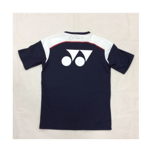 柏レイソル (カシワレイソル) サッカーユニフォーム ネイビー×ホワイト サイズ:Ｌ YONEX　白くま　※サイン証明無し　2014年