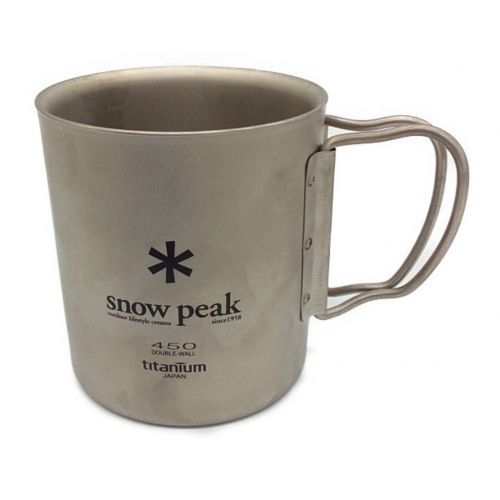 SNOWPEAK (スノーピーク) アウトドア食器 チタンダブルマグ450