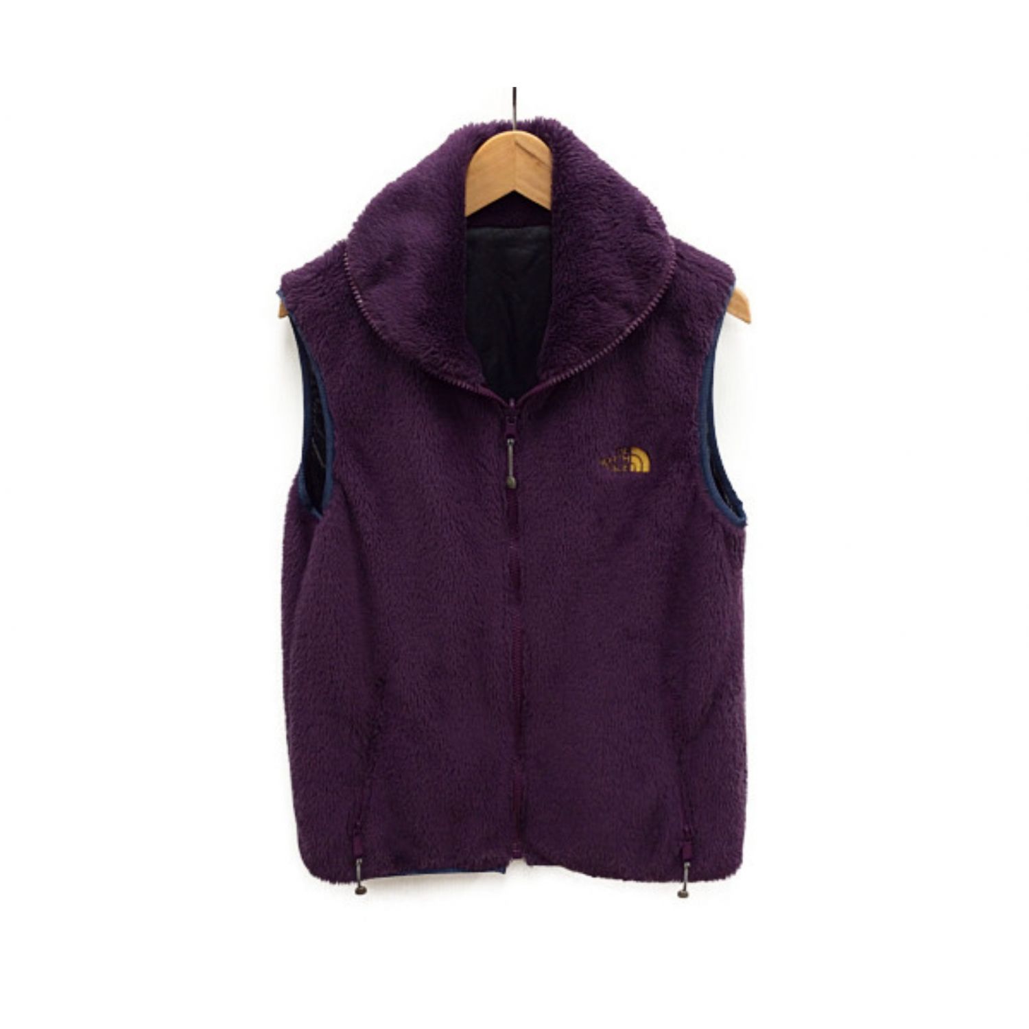 The Northface Purplelabel ザノースフェイスパープルレーベル フリースベスト L パープル ブラック Polartec トレファクonline