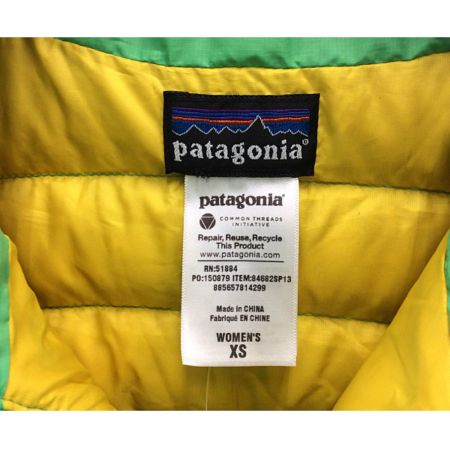 Patagonia (パタゴニア) ダウンジャケット　Patagonia XSサイズ ライトグリーン レディース