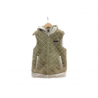 Patagonia (パタゴニア) ロスガトスフーデッドベスト ベージュ×ホワイト