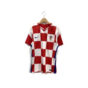 NIKE (ナイキ) サッカーユニフォーム メンズ SIZE M レッド×ホワイト クロアチア代表 2020 ホーム 半袖レプリカユニフォーム CD0695-100