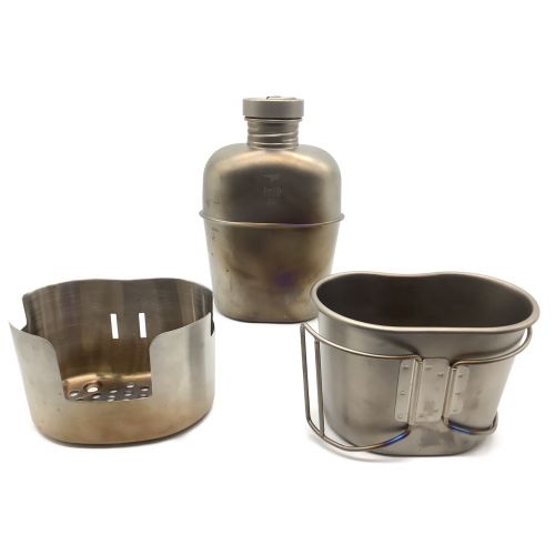 Keith キース クッカー 1100ml 700ml 別売りステン五徳付 チタン キャンティーン メスキット ケースセット トレファクonline