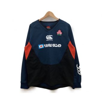 CANTERBURY (カンタベリ) スポーツウェア メンズ SIZE L ネイビー ラグビー日本代表 プラクティスプルオーバー W77011JP