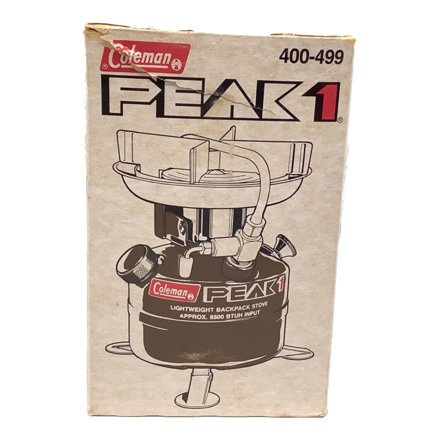 Coleman peak1 82年4月製 400 コールマン ピーク1 400 中期ラベル 茶 