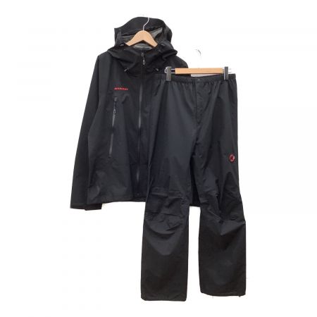 MAMMUT (マムート) クライメイトレインスーツ アジアンフィット メンズ SIZE XL ブラック セットアップ GORE-TEX  1010-26551