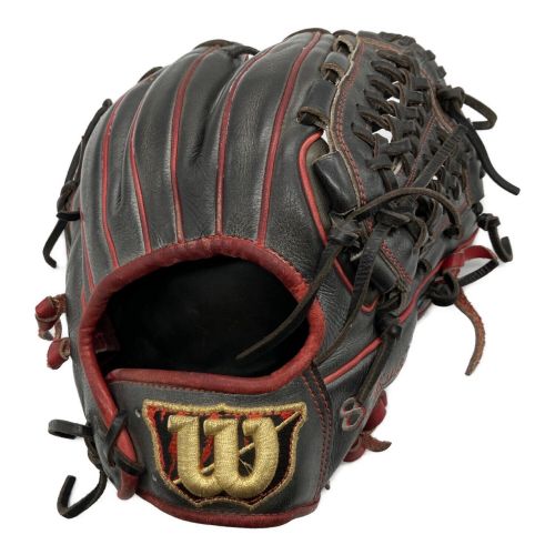 Wilson (ウィルソン) 軟式グローブ ブラック Dual TECHNOLOGY 内野用